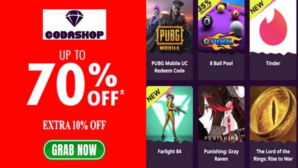 Codashop Coupon Codes And Discounts